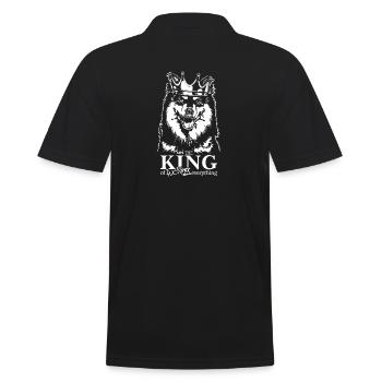 Lapphund finlandais Roi de tout Dog Wilsigns - Polo Homme - noir - Dos - Kai (181cm)