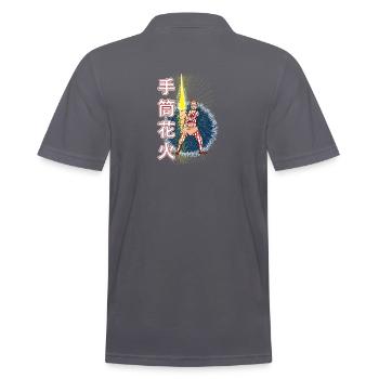 Tezutsu-hanabi - feux d'artifice - Polo Homme - charbon - Dos - Nico (186cm)