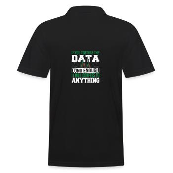 Datenanalyse Datenintegration Datenwissenschaft - Männer Poloshirt - Schwarz - Hinten - Kai (181cm)
