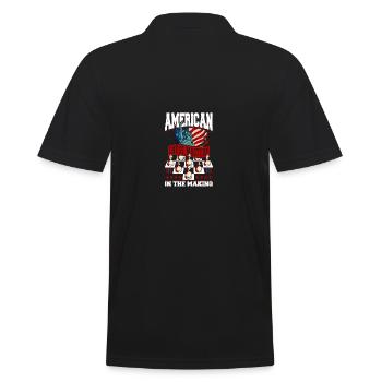 Chess Lessons Chess Lessons Chess Day - Men's Polo Shirt - black - Back - Kai (181cm)