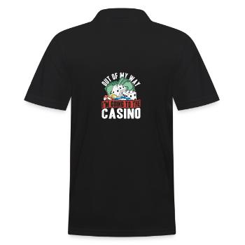 Out of My Way aller au casino Gambler Gift - Polo Homme - noir - Dos - Kai (181cm)