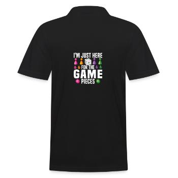 Les amateurs de jeux jouent à des jeux de société Humour Blagues - Polo Homme - noir - Dos - Kai (181cm)