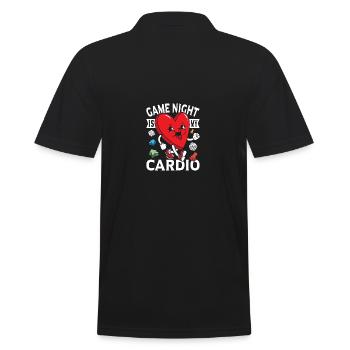 Game Night Ist Mein Cardio Brettspiel Humor Witze - Männer Poloshirt - Schwarz - Hinten - Kai (181cm)