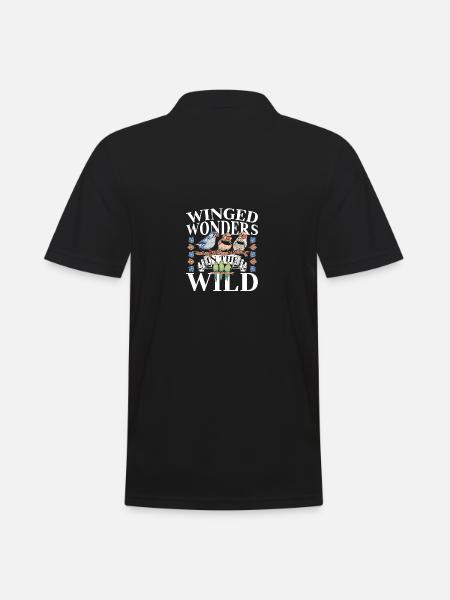 Oiseaux Observation des oiseaux Ornithologues - Polo Homme - noir