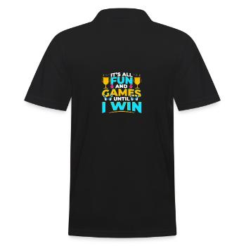 Jeux de société Gagner Soirée de jeux Gagnant - Polo Homme - noir - Dos - Kai (181cm)