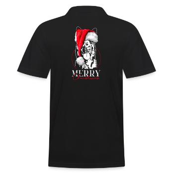 Père Noël Malinois Joyeux Noël Chiens Chien Wilsigns - Polo Homme - noir - Dos - Kai (181cm)