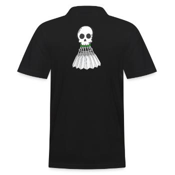 badminton badminton badminton player badminton player badminton - Men's Polo Shirt - black - Back - Kai (181cm)