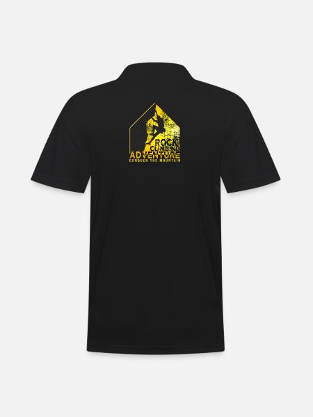 Climb Escalade Sport Climbing - Men's Polo Shirt - black