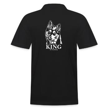 Husky sibérien roi chien disant chiens Wilsigns - Polo Homme - noir - Dos - Kai (181cm)