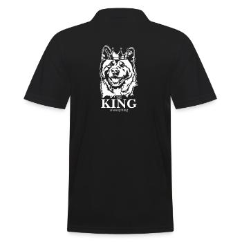 Akita américain roi de tout Chiens Wilsigns - Polo Homme - noir - Dos - Kai (181cm)