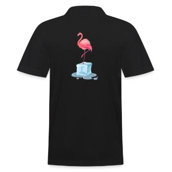 Bain de glace exotique Flamingo Bain de glace de natation d’hiver - Polo Homme - noir - Dos - Kai (181cm)