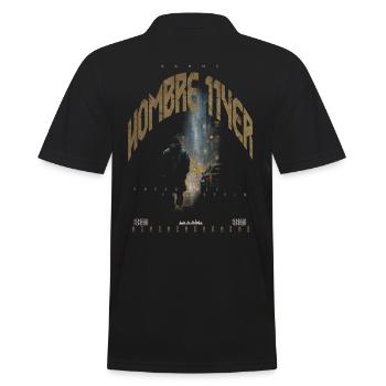 Hanne MD freestyler rapper - Männer Poloshirt - Schwarz - Hinten - Kai (181cm)