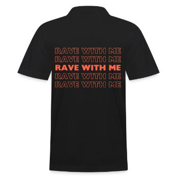 Rave avec moi - Polo Homme - noir - Dos - Kai (181cm)