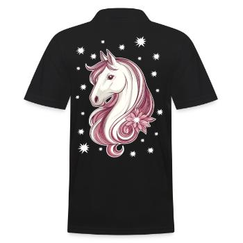Cheval avec des étoiles - Polo Homme - noir - Dos - Kai (181cm)