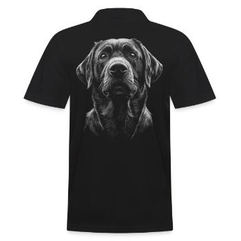 Portrait Labrador Labbi Labrador Retriever Chiens - Polo Homme - noir - Dos - Kai (181cm)