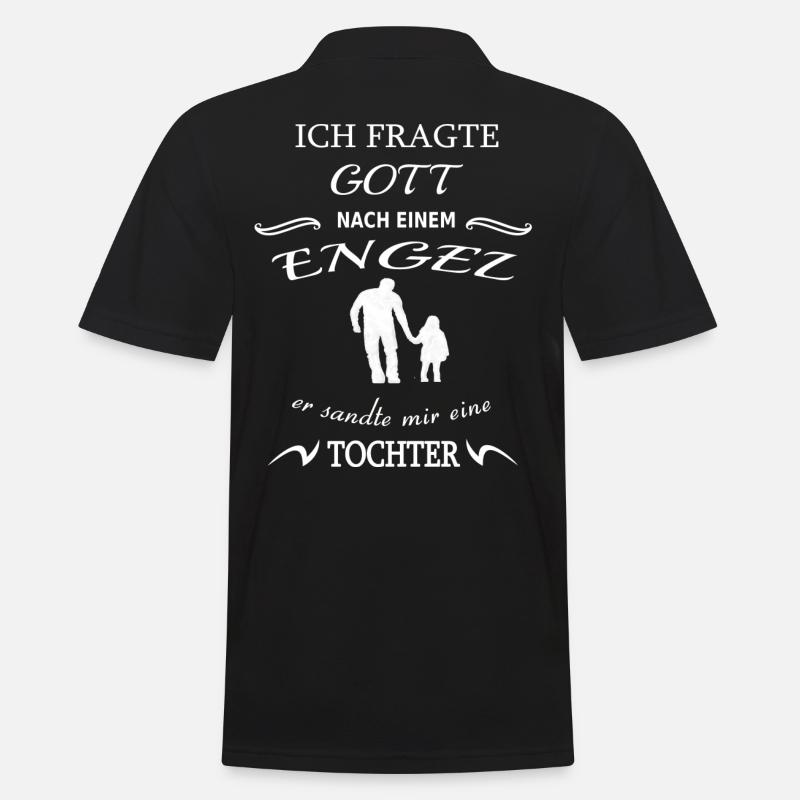 Vater und Tochter - Männer Poloshirt - Schwarz