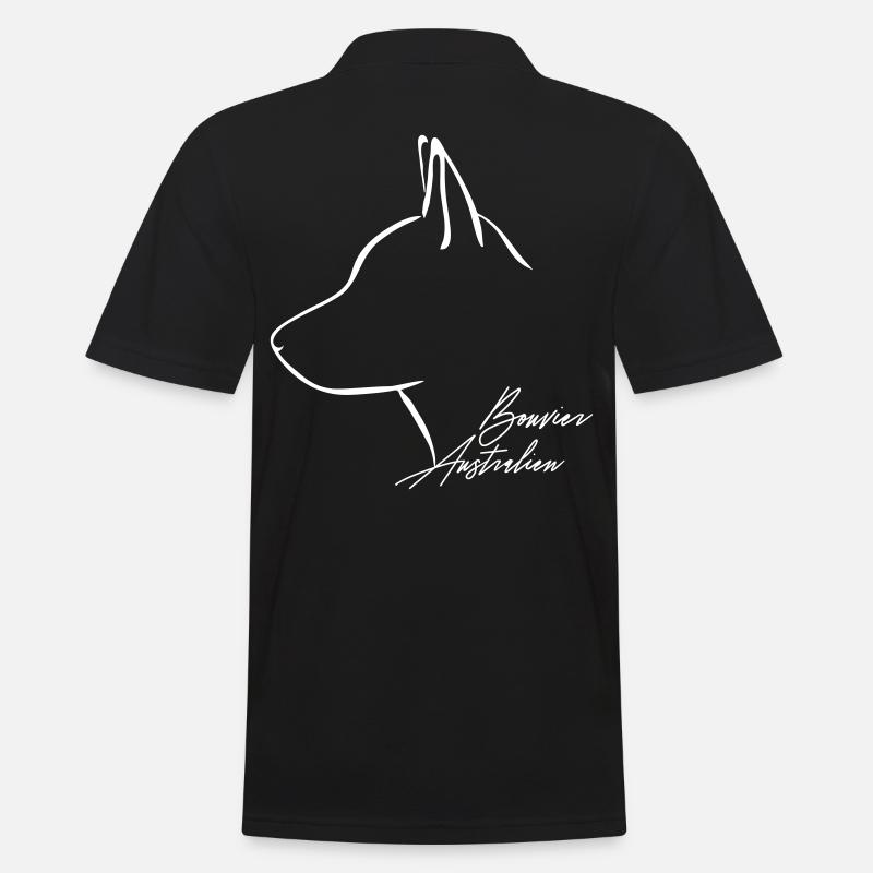 BOUVIER AUSTRALIEN Profil Wilsigns - Männer Poloshirt - Schwarz