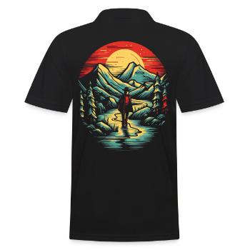Le vagabond solitaire - Polo Homme - noir - Dos - Kai (181cm)