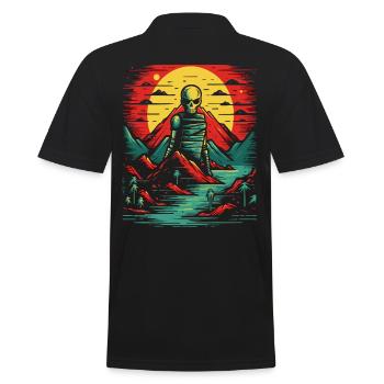 Nature : Mort errante dans la nature - Polo Homme - noir - Dos - Kai (181cm)