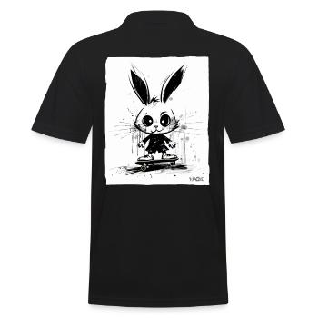 Skater Bunny : Planche à roulettes - Polo Homme - noir - Dos - Kai (181cm)