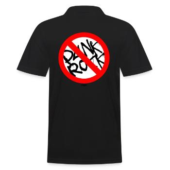 Forbidden Punk Rock Punk Rock - Men's Polo Shirt - black - Back - Kai (181cm)