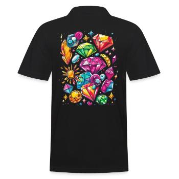 Bijoux et bijoux : diamants et rubis - Polo Homme - noir - Dos - Kai (181cm)