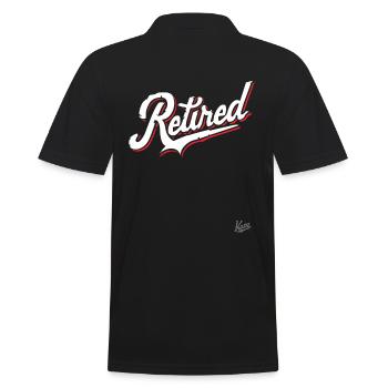 Retraité, le retraité enfin à la retraite - Polo Homme - noir - Dos - Kai (181cm)