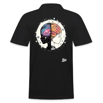 Univers Galaxie du Yin Yang Cerveau Gémeaux - Polo Homme - noir - Dos - Kai (181cm)