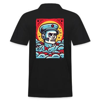 La mission du soldat zombie : être supérieur - Polo Homme - noir - Dos - Kai (181cm)