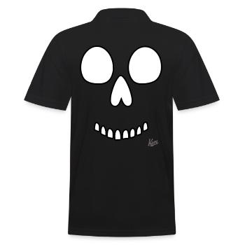 Sourire crâne - Polo Homme - noir - Dos - Kai (181cm)