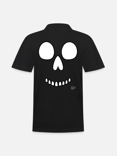 Skull Smile - Men's Polo Shirt - black