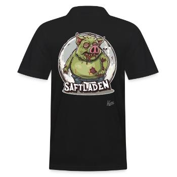 Le cochon zombie dans le magasin de jus - Polo Homme - noir - Dos - Kai (181cm)