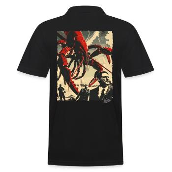 Männer werden zu Hummer, Hummer Kerle - Männer Poloshirt - Schwarz - Hinten - Kai (181cm)