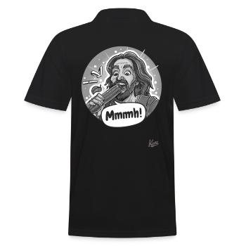 Les légumes mangent le légume Jésus - Polo Homme - noir - Dos - Kai (181cm)