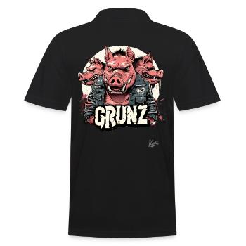 Le gang de rockeurs de cochons - Polo Homme - noir - Dos - Kai (181cm)