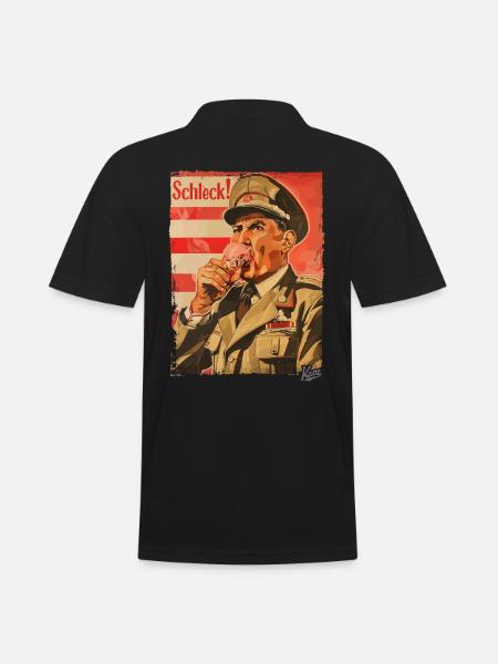 Glace pour le dictateur stupide – Schleck - Polo Homme - noir