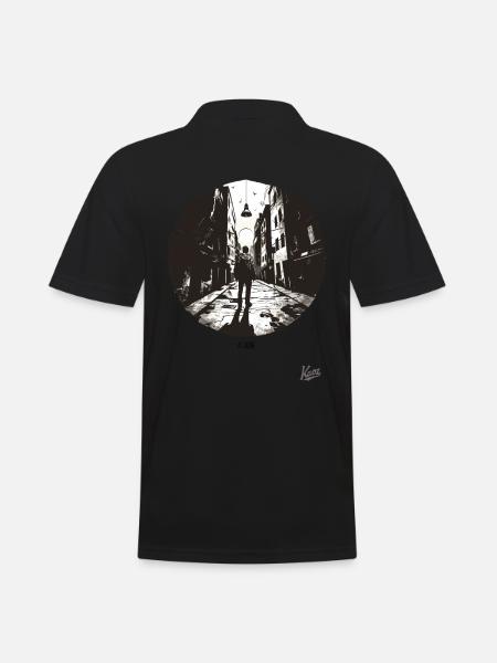 All alone - Men's Polo Shirt - black