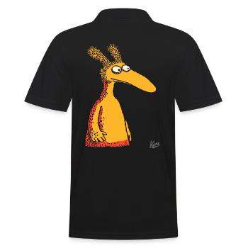 Créature fourmilier de dessin animé drôle - Polo Homme - noir - Dos - Kai (181cm)