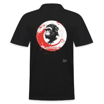 Apeolution: The Ape Revolution - Men's Polo Shirt - black - Back - Kai (181cm)