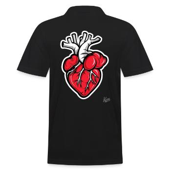 Anatomie Cœur - Polo Homme - noir - Dos - Kai (181cm)
