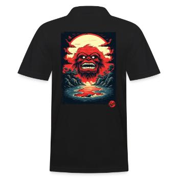 Welcome to the Island of Monsters - Men's Polo Shirt - black - Back - Kai (181cm)
