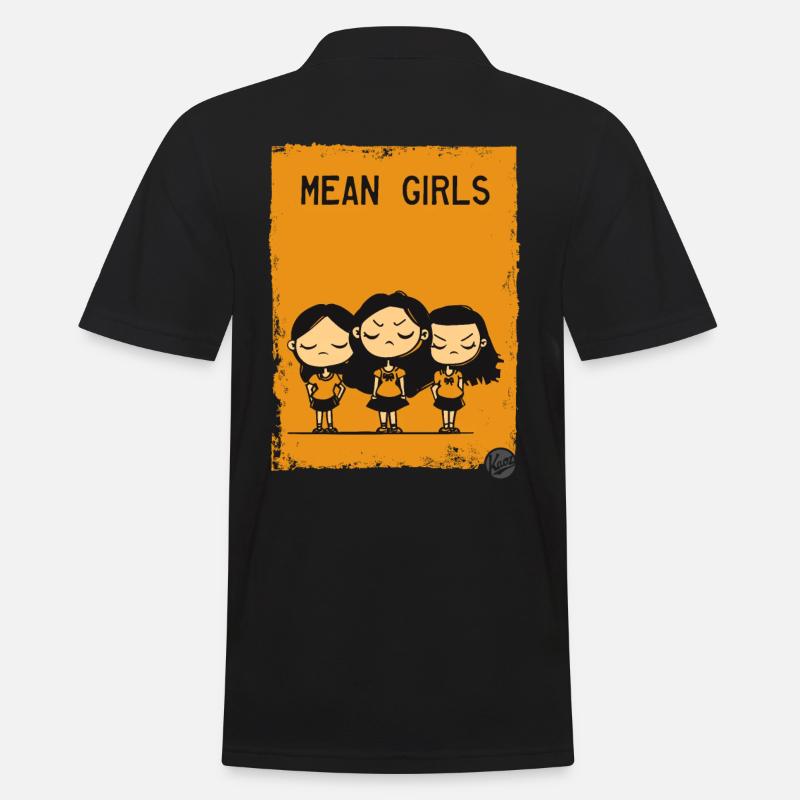 gemeine Mädchen - Männer Poloshirt - Schwarz