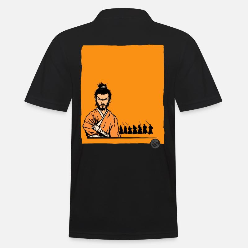 Die Tödlichen Samurai - Männer Poloshirt - Schwarz