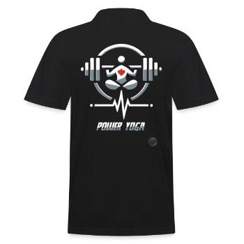 Haltérophilie Power Yoga - Polo Homme - noir - Dos - Kai (181cm)