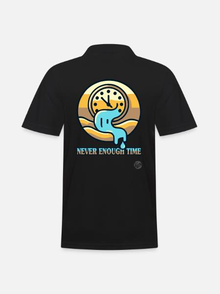 There's never enough time - Men's Polo Shirt - black