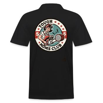 Club de bûcherons à la tronçonneuse pour femmes fortes - Polo Homme - noir - Dos - Kai (181cm)