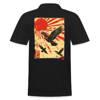Propagande : des oiseaux dans le ciel - Polo Homme - noir - Dos - Kai (181cm)