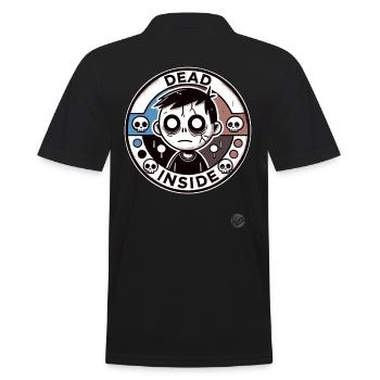 Zombie Boy: Dead Inside - Men's Polo Shirt - black - Back - Kai (181cm)