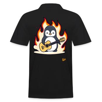Musique Guitare Pingouin - Polo Homme - noir - Dos - Kai (181cm)