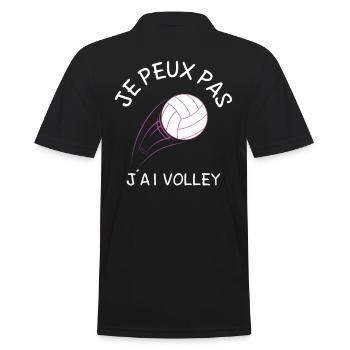 Je Peux Pas J'Ai Volley - Polo Homme - noir - Dos - Kai (181cm)